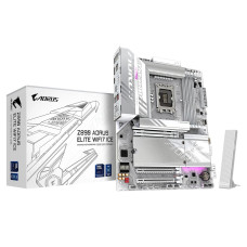 GIGABYTE Z890 AORUS Elite WIFI7 ICE Intel Core Ultra (Series 2) LGA 1851 Motherboard, ATX, DDR5, 3X M.2, PCIe 5.0, Thunderbolt 4, WIFI7, 2.5GbE LAN, EZ-Latch